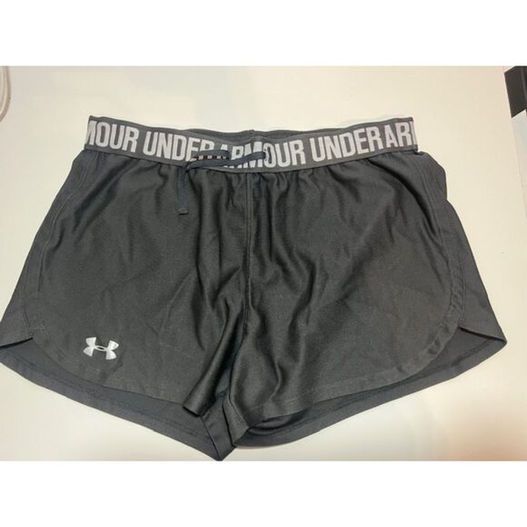 Under Armour Women’s Charcoal Grey Performance Shorts • Size S Light / Athletic - Picture 1 of 4